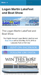 Mobile Screenshot of loganmartinlakefest.com